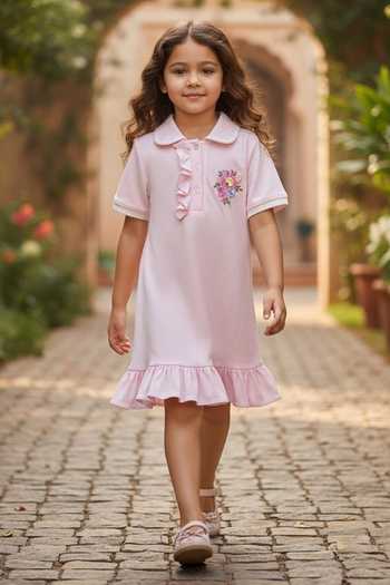 Pooja Wang Initial Vibes Monogram Embroidered Dress 
