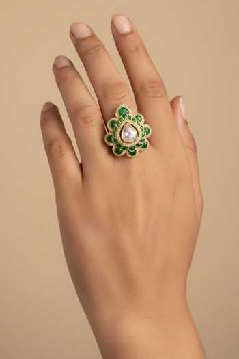 Sica Jewellery Moissanite Polki Vango Ring 