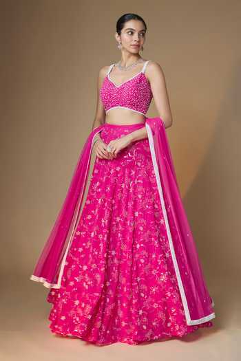 Renee label Floral Embroidered Lehenga Set 