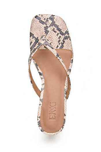 Dang Shoes Spark Python Textured Kitten Heels 