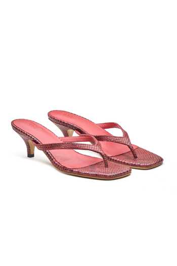 Dang Shoes Spark Python Textured Heels 