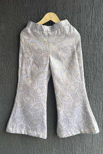 The little tales Purple Cotton, Brocade Woven Top And Pant Set Online at Aza Fashions The little tales_Purple Cotton, Brocade Woven Top And Pant Set _Online_at_Aza_Fashions