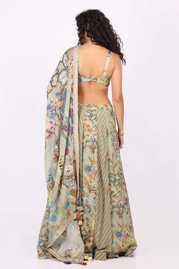 Soniya G Floral Print Lehenga Set 