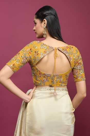 Khwaab By Sanjana Lakhani Floral Embroidered Blouse 