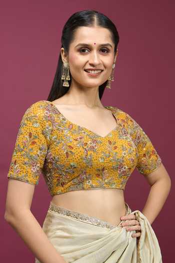 Khwaab By Sanjana Lakhani Floral Embroidered Blouse 