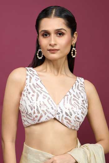 Khwaab By Sanjana Lakhani Sequin Embroidered Blouse 