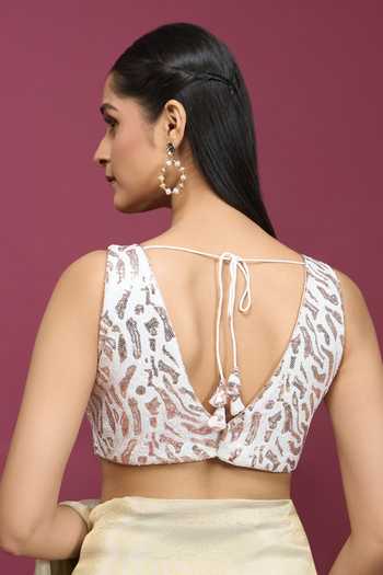 Khwaab By Sanjana Lakhani Sequin Embroidered Blouse 