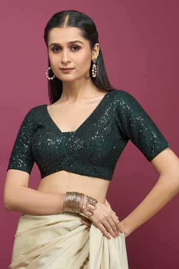 Khwaab By Sanjana Lakhani Sequin Embroidered Blouse 