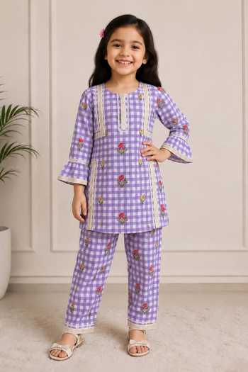 Fairies Forever Boho Print Kurta & Pant Co-Ord Set 