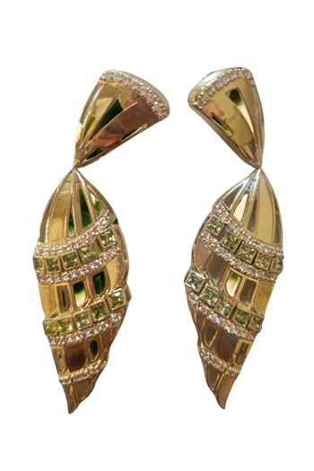 Gaurish Bespoke Jewellery Gold Plated Ala Bine Earrings Online at Aza Fashions Gaurish Bespoke Jewellery_Gold Plated Ala Bine Earrings _Online_at_Aza_Fashions