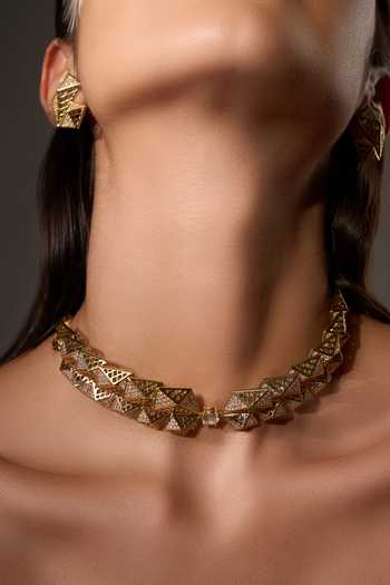 Gaurish Bespoke Jewellery Gold Plated Ala Reto Choker Online at Aza Fashions Gaurish Bespoke Jewellery_Gold Plated Ala Reto Choker _Online_at_Aza_Fashions