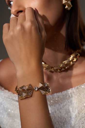 Buy Gaurish Bespoke Jewellery Gold Plated Ala Reto Bracelet Online at Aza Fashions Buy_Gaurish Bespoke Jewellery_Gold Plated Ala Reto Bracelet _Online_at_Aza_Fashions