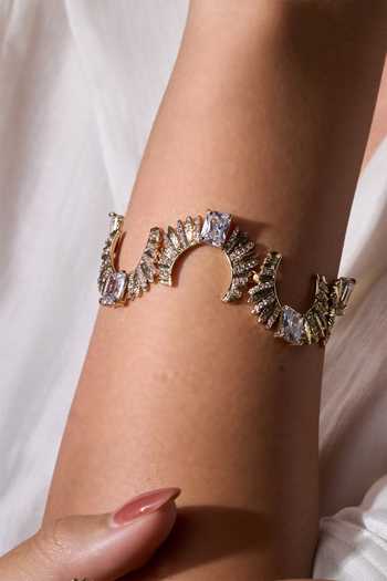 Buy Gaurish Bespoke Jewellery Gold Plated Ala Luna Bracelet Online at Aza Fashions Buy_Gaurish Bespoke Jewellery_Gold Plated Ala Luna Bracelet _Online_at_Aza_Fashions