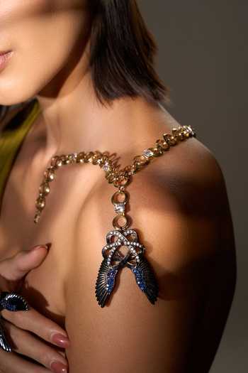 Shop Gaurish Bespoke Jewellery Gold Plated Ala Bushi Neckpiece Online at Aza Fashions Shop_Gaurish Bespoke Jewellery_Gold Plated Ala Bushi Neckpiece _Online_at_Aza_Fashions