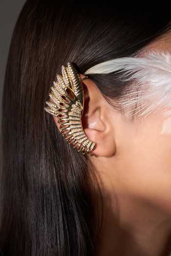 Shop Gaurish Bespoke Jewellery Gold Plated Ala Bushi Earcuffs Online at Aza Fashions Shop_Gaurish Bespoke Jewellery_Gold Plated Ala Bushi Earcuffs _Online_at_Aza_Fashions