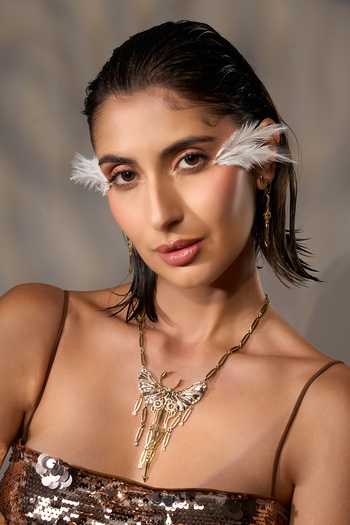 Buy Gaurish Bespoke Jewellery Gold Plated Ala Nabi Jewellery Set Online at Aza Fashions Buy_Gaurish Bespoke Jewellery_Gold Plated Ala Nabi Jewellery Set _Online_at_Aza_Fashions