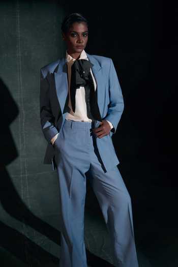 Nidhi Yasha Summer Pure Wool Blazer & Pant Set 