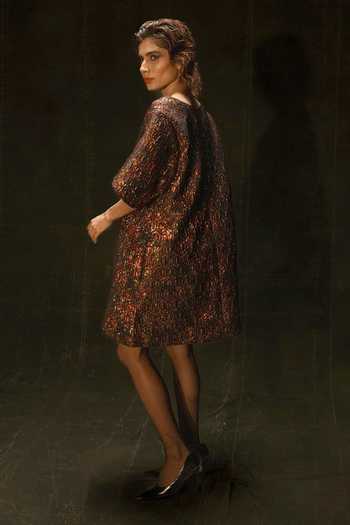 Nidhi Yasha Cordelia Jacquard Dress 