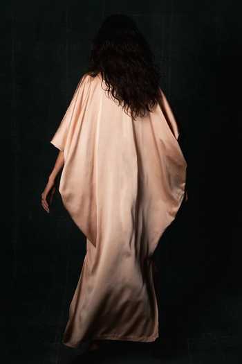 Nidhi Yasha Josephine Metallic Dragon Embroidered Kaftan 