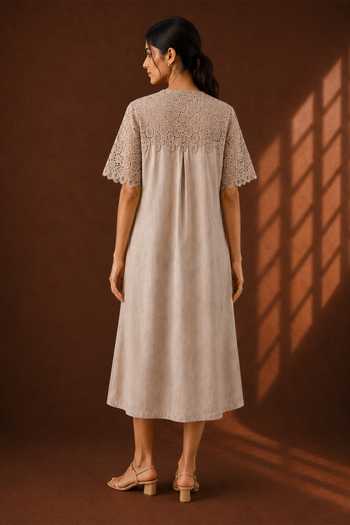 Vaaya Pure Hemp A-Line Midi Dress 
