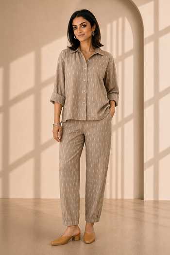 Vaaya Kyoto Handwoven Ikat Shirt & Pant Set 