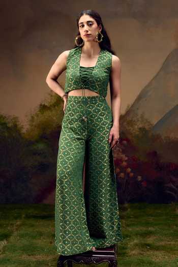 Muskann Kapadiaa Yuva Woven Jacket Pant Set 