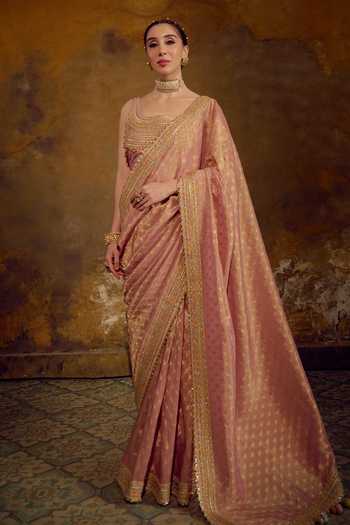 Muskann Kapadiaa Tambra Kanjivaram Tissue Saree 