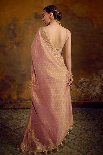 Muskann Kapadiaa Tambra Kanjivaram Tissue Saree 