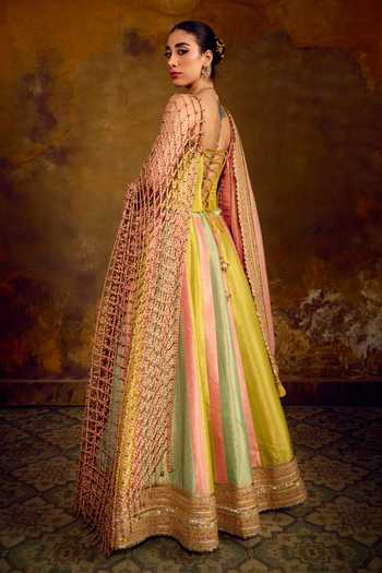 Muskann Kapadiaa Indradhanush Banarasi Brocade Lehenga Set 