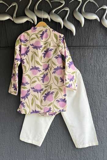 The little tales Embroidered Kurta Set 