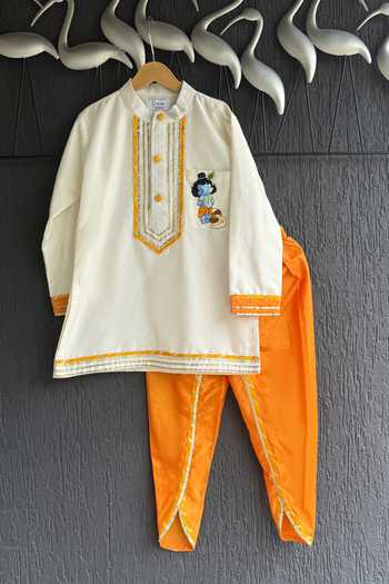 The little tales Kanhaji Hand Painted Kurta Set 