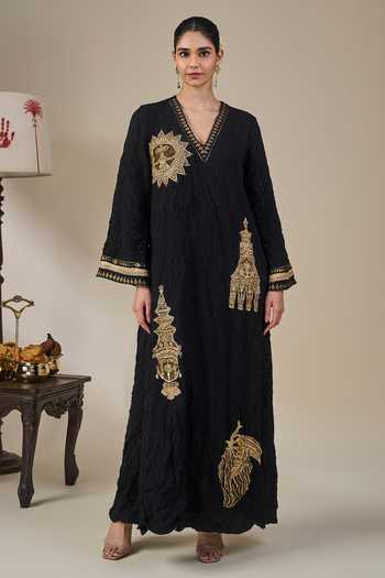 Masaba Black Ambi Bloom Kaftan 
