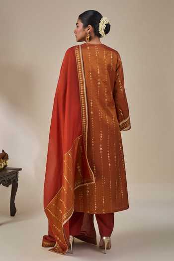 Masaba Rust Celestial Moonfall Kurta Set