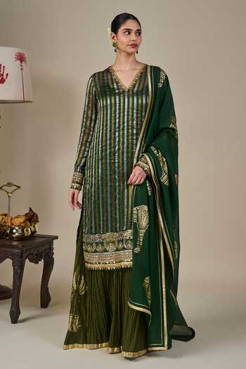 Masaba Green Kera Palm Kurta Set 