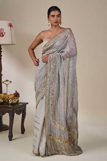Masaba Kathakali Malabar Saree With Unstitched Blouse Fabric 