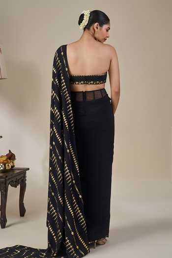 Masaba Midnight Moonline Draped Saree Set 