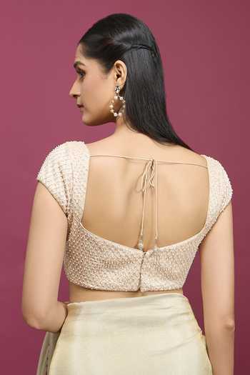 Khwaab By Sanjana Lakhani Beaded Embroidered Silk Blouse 