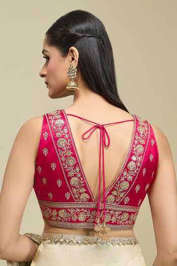 Khwaab By Sanjana Lakhani Floral Motif Embroidered Blouse 