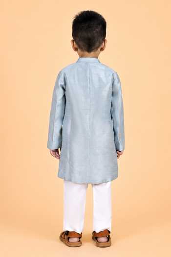 Turqidz By Shweta Aggarwal Embroidered Tunic Balloon Pant Set 
