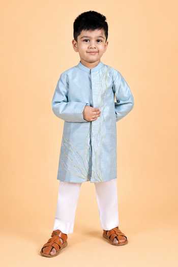 Shop Turqidz By Shweta Aggarwal Pink Cotton Embroidered Tunic Balloon Pant Set Online at Aza Fashions Shop_Turqidz By Shweta Aggarwal_Pink Cotton Embroidered Tunic Balloon Pant Set _Online_at_Aza_Fashions