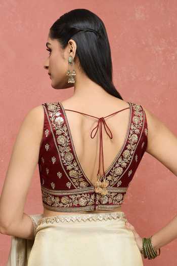 Khwaab By Sanjana Lakhani Floral Butti Embroidered Blouse 