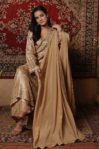 Surkh Syahi Sequin Work Kurta Set