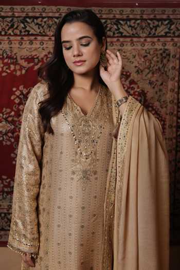 Surkh Syahi Sequin Work Kurta Set
