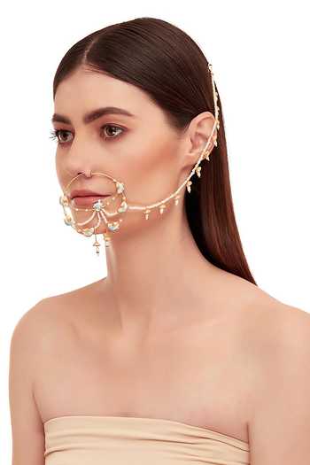 Raabta By Rahul Azhara Meenakari Nose Ring 