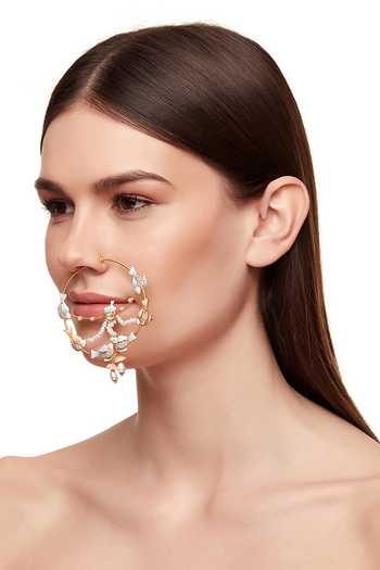 Raabta By Rahul Medora Meenakari Nose Ring 