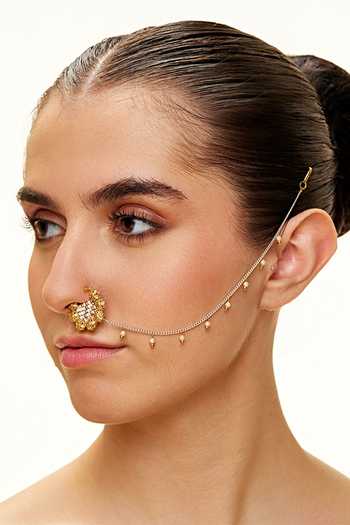 Raabta By Rahul Vibha Pearl Embellished Nath 