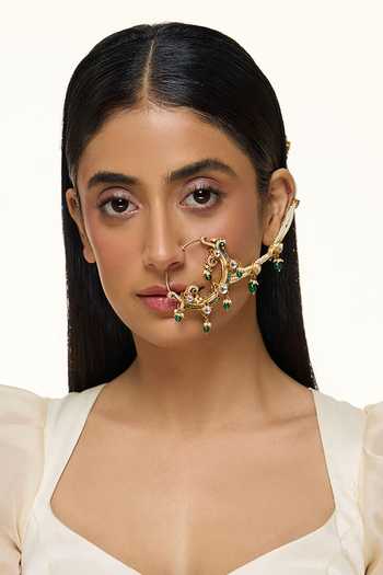 Raabta By Rahul Kamal Pushp Polki Embellished Nathni 