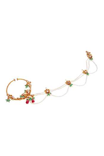 Raabta By Rahul Mehboob Cubic Zirconia Embellished Nathni 