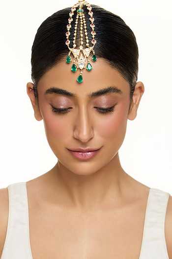 Raabta By Rahul_Green Jhoomer-e-maangtikka _Online_at_Aza_Fashions