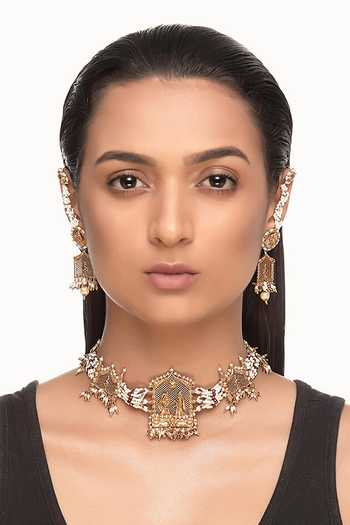 Raabta By Rahul Mahnaz Embellished Choker Set 
